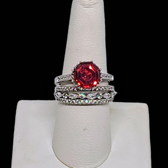 NEW Lustro Stella's Octillion Cut Swarovski Finest Zirconia in Sterling Silver - Picture 3 of 13